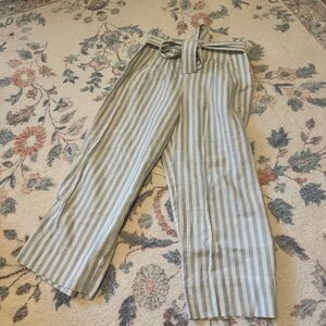 Madewell Blue and White Striped Pants